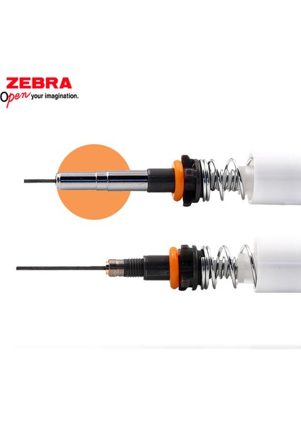 P-MA85 Beyaz 07MM 1 Adet Zebra MA85 Delguard Mekanik Kurşun Kalem 0.5mm 0.3mm 0.7mm Okul Tedarikçisi Için Silgi ile Kırılmaz Çok Renkli Kalemler (Yurt Dışından)