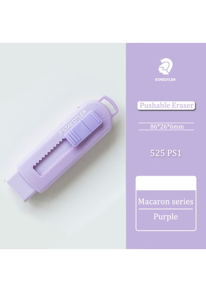 Macaron Mor Staedtler Silgi 525 Teleskopik Itilebilir Silgi Güvenlik ve Çevre Kiraz Çiçeği Sınırlı Üretim Eskiz Tasarım Kırtasiye (Yurt Dışından)