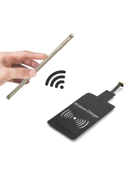 Hızlı Qi Kablosuz Şarj Alıcısı iPhone 6 7 Artı Mikro USB Tip-C Telefon Için Evrensel Şarj Alıcısı Adaptör Pad Bobin (Yurt Dışından)