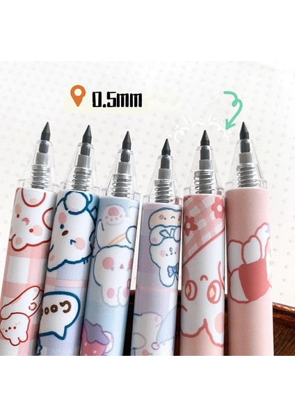 1 Rastgele Renk Kawaii Ebedi Kalem Kız Sevimli Okul Malzemeleri Sınırsız Yazma Öğrenci Kırtasiye Sihirli Kalem Hiçbir Mürekkep Sanat Sketchbook Hediyeler (Yurt Dışından) fırsatları