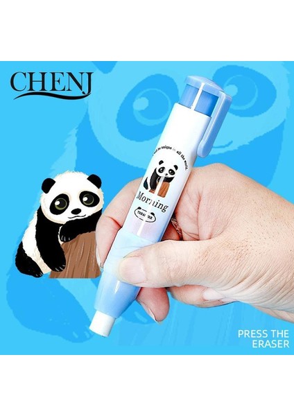 Pembe Silgi Sevimli Karikatür Panda Kız Basarak Kurşun Kalem Silgisi Kalem Tipi Silgi Değiştirilebilir Kauçuk Çekirdek Okul Öğrenci Çocuk Hediyeler Ofis Silgi (Yurt Dışından) fırsatları