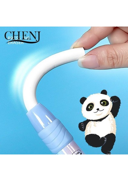 Pembe Silgi Sevimli Karikatür Panda Kız Basarak Kurşun Kalem Silgisi Kalem Tipi Silgi Değiştirilebilir Kauçuk Çekirdek Okul Öğrenci Çocuk Hediyeler Ofis Silgi (Yurt Dışından) indirimleri
