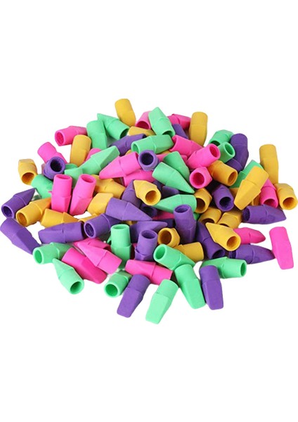 Resim 1 100PCS Silgi Renkli Silgiler Öğrencilere Kırtasiye Hediyeleri (Rastgele Renk) (Yurt Dışından)