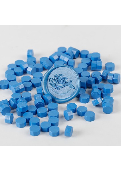 17 Küçük Çantada 100 Sekizgen Balmumu Parçacığı 35G Lake Mühür Balmumu Parçacıkları Renkli Karışık Renkli Sızdırmazlık Balmumu (Yurt Dışından)
