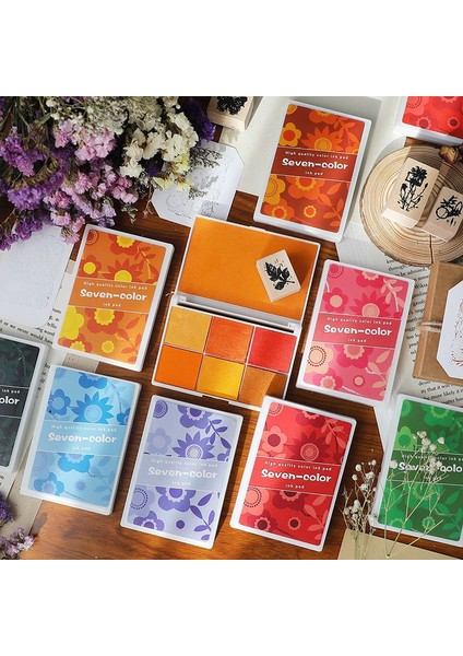 B Damga Pedi Zarif Kutu Renkli Baskı Çamur Anaokulu Çocuk Parmak Çizim Renkli Baskı Çamur Mürekkebi Kaşe Mürekkebi Pedi (Yurt Dışından) fiyatları