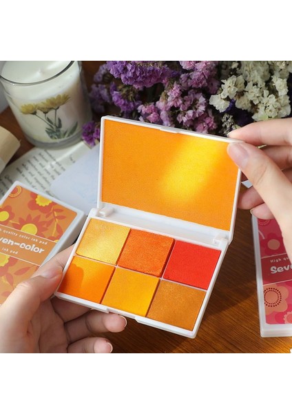 B Damga Pedi Zarif Kutu Renkli Baskı Çamur Anaokulu Çocuk Parmak Çizim Renkli Baskı Çamur Mürekkebi Kaşe Mürekkebi Pedi (Yurt Dışından) modelleri