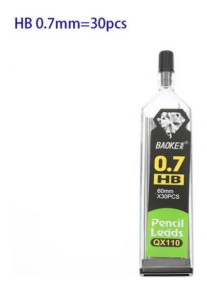 Hb 0.7mm 30 Adet/şişe, Otomatik Kurşun Kalem 2b 2h Hb Kalem Dolum 0.3 Mm/0.5 Mm/0.7mm/0.9 mm Kalem Dolum Öğrenci Yazma Ofisi (Yurt Dışından)