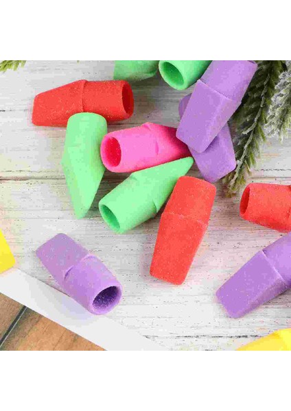Resim 1 100PCS Silgi Renkli Silgiler Öğrencilere Kırtasiye Hediyeleri (Rastgele Renk) (Yurt Dışından)