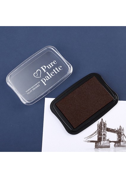 Bronz X2 Zanaat Mürekkep Pedleri Ofis Okul Malzemeleri Retro Renk Renk Dıy Çocuk Parmak Çizim Mühür Öğrenci Günlüğü Baskı Çamur (Yurt Dışından)