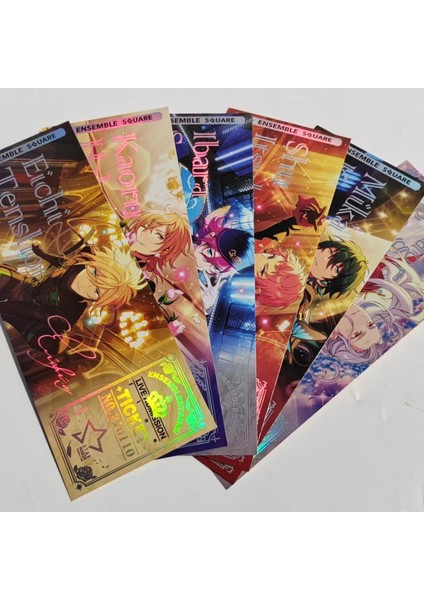 18 Anime Topluluk Yıldız Cosplay Koleksiyonu Çift Taraflı Lazer Bilet Anime Süsler Sevimli Kırtasiye Hediye Sakuma Rei Sükroz (Yurt Dışından) fiyatları