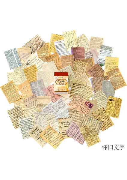 Stil 2 100 Yaprak Vintage El Yazısı Mektup Malzeme Kağıt Çiçek Peri Retro Bloknot Notları Scrapbooking Günlük Dergiler Dıy (Yurt Dışından)