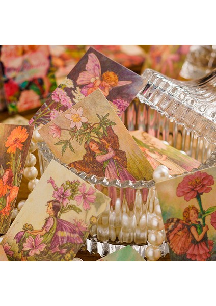 Stil 2 100 Yaprak Vintage El Yazısı Mektup Malzeme Kağıt Çiçek Peri Retro Bloknot Notları Scrapbooking Günlük Dergiler Dıy (Yurt Dışından)