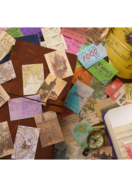 Stil 2 100 Yaprak Vintage El Yazısı Mektup Malzeme Kağıt Çiçek Peri Retro Bloknot Notları Scrapbooking Günlük Dergiler Dıy (Yurt Dışından)