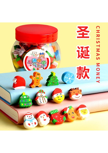 Noel 50 Adet/takım Sevimli Kauçuk Silgi Yaratıcı Hayvan Meyve Kalem Silgi Mini Kawaii Kırtasiye Çocuklar Öğrenci Ofis Malzemeleri (Yurt Dışından)