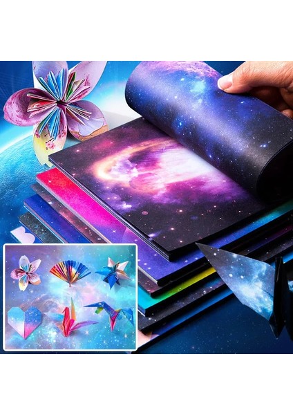 100 Yaprak-7x7 cm Çocuk Için Renkli Kağıtlar Dıy El Yapımı Kağıt Vinç Kare Renkli Origami Kağıt Çift Taraflı Boyama Katlama Kraft El Işi Kağıdı Sanat Malzemesi (Yurt Dışından) fırsatları