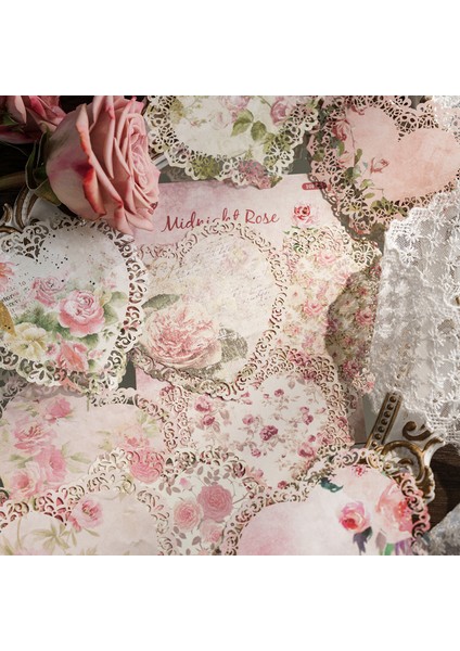 C Yoofun 10 Adet/grup Vintage Köri Dantel Bloknot Malzeme Kağıt Önemsiz Dergisi Scrapbooking Kartları Retro Arka Plan Dekorasyon Kağıdı (Yurt Dışından) fırsatları