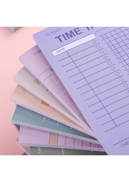 12 Günlük Haftalık Program Not Defteri Çok Renkli Yapışkan Olmayan Todolist Zaman Çizelgesi Izgara Bloknot Kelime Ezberleme Planlama Kırtasiye (Yurt Dışından)