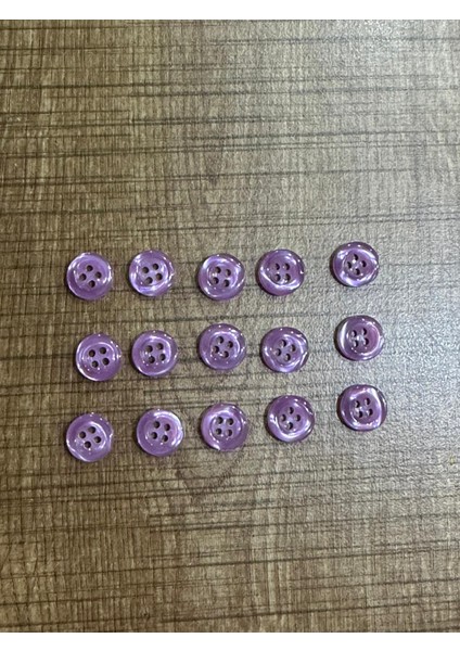 1 cm 15 Adet 4 Delikli Düğme Dikiş Aksesuarı Gömlek Kol Düğmesi