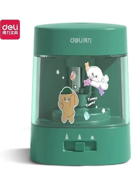 Yeşil Deli Elektrikli Otomatik Kalemtıraş Güvenli Öğrenciler Tungsten Çelik Bıçak Sanatçılar Çocuklar Yetişkinler Için Kawaii Kalemtıraş Renkli Kalemler (Yurt Dışından)