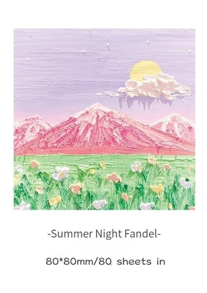 Yaz Gecesi 80 Adet/kutu Kawaii Kağıt Kırtasiye Etiket Sevimli Manzara Çıkartmalar Günlüğü Scrapbooking Albümü Kırtasiye Boyama Etiket Aksesuarları (Yurt Dışından)