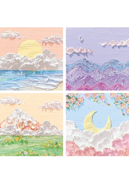 Yaz Gecesi 80 Adet/kutu Kawaii Kağıt Kırtasiye Etiket Sevimli Manzara Çıkartmalar Günlüğü Scrapbooking Albümü Kırtasiye Boyama Etiket Aksesuarları (Yurt Dışından) indirimleri