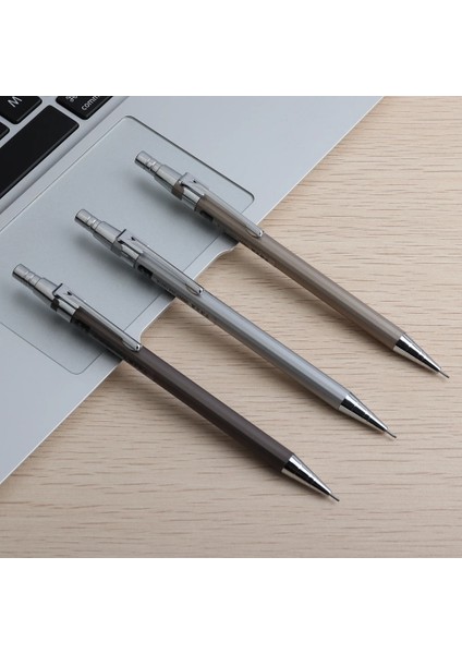 8 Adet 0.5 Yedekler 1 Adet Mekanik Kurşun Kalemler 0.7mm Metal Malzeme Boya Kalemleri Okul Ofis Öğrencileri Için Boyama Kırtasiye Siyah Gümüş Şampanya (Yurt Dışından) indirimleri