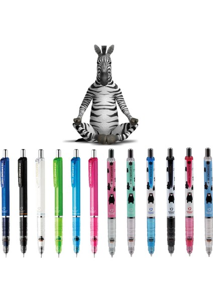 As Pıc Üst Marka Orijinal Tek Parça Yeni Geliş Zebra Delguard Mekanik Kurşun Kalem - 0,7 mm - 6 Renk Mevcuttur (Yurt Dışından)
