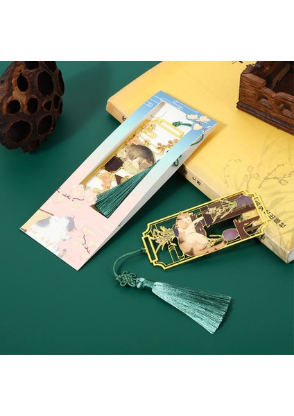 B Tarzı 10 1 Adet Retro Pirinç Kitap Ayracı Çin Tarzı Boyalı Içi Boş Kitap Klipsi Metal Sayfalama Mark Püskül Kolye Okul Ofis Kırtasiye (Yurt Dışından) fırsatları