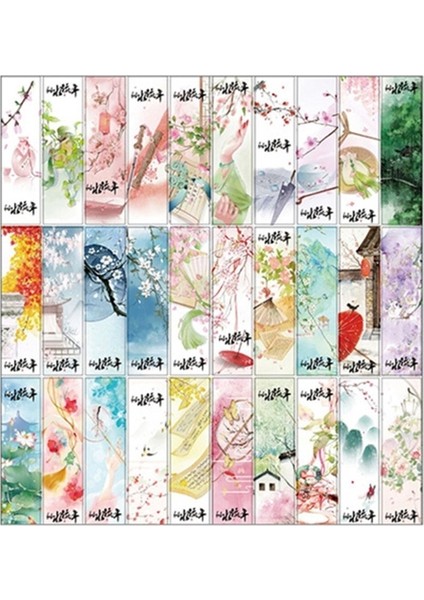 20 30 Adet Yaratıcı Çin Tarzı Kağıt Imleri Boyama Kartları Retro Güzel Kutulu Imi Hatıra Hediyeler Xxuc (Yurt Dışından)