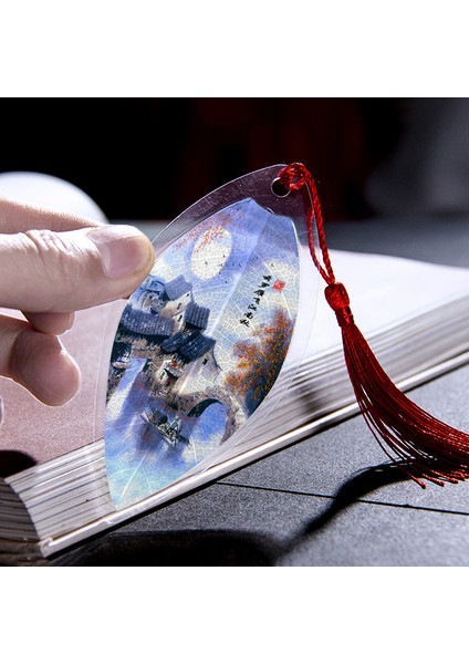 G Çin Jiangnan Su Kasabası Serisi Yaprak Kitap Ayracı Rüzgar Turistik Cazibe Kültürel ve Eğitim Malzemeleri Kitap Ayracı Yaratıcı Hediyeler (Yurt Dışından) fiyatları