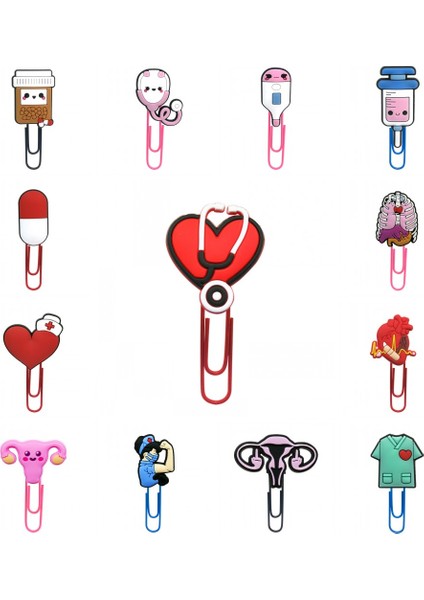 4129-09 8 Adet 8 Adet Tıbbi Imleri Şırınga Hemşire Kitabı Ataşlar Sayfa Tutucu Öğretmen Öğrenci Kırtasiye Okul Ofis Tedarik Çocuklar Hediye (Yurt Dışından) fırsatları