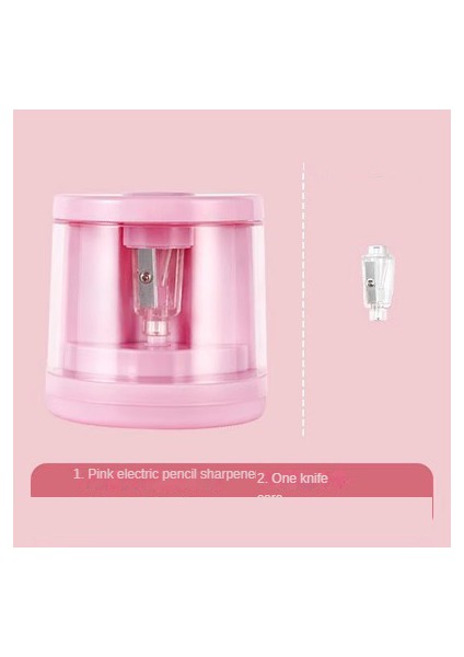 Pembe Çocuk Elektrikli Kalemtıraş Öğrencilerin Otomatik Kalem Bileme Elektrikli Tam Otomatik Kalemtıraş (Yurt Dışından)