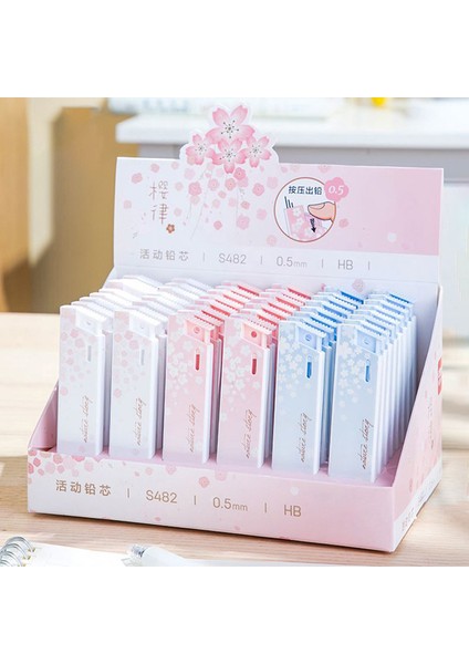 2 Kutu 0.5mm 1/2 Adet 0.5/0.7mm Otomatik Kalemler Sevimli Sakura Mekanik Kurşun Kalemler Kawaii Silgi ile Kalemler Kore Kırtasiye Ofis Malzemeleri (Yurt Dışından)