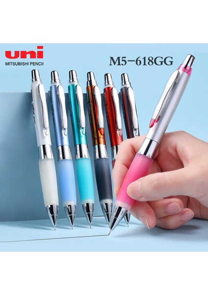 Pembe Uni Mekanik Kurşun Kalem M5-618GG Anti-Yorgunluk Çekirdeği Kırmak Kolay Değil 0.5mm Kurşun Çekirdek Sallayın Okul Malzemeleri Kırtasiye (Yurt Dışından)