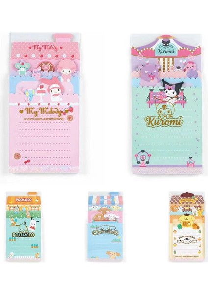 E 80 Yaprak Sevimli Karikatür Anime Bloknot Kawaii Yapışkan Notlar Kız Günlüğü Dıy Kolaj Dekoratif Okul Defteri Japon Kırtasiye (Yurt Dışından)