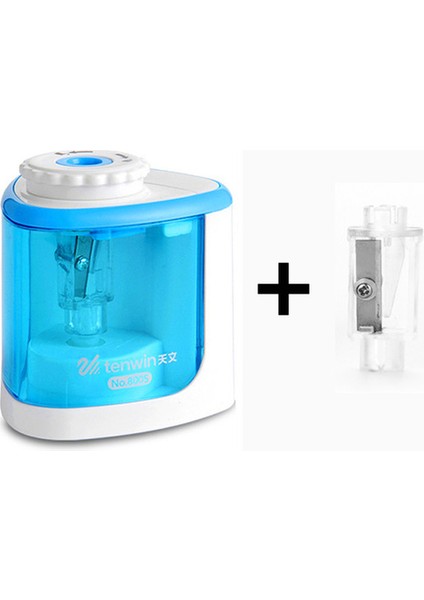 8005BLUE-BLADE Tenwin Taşınabilir Elektrikli/manuel 2'si 1 Arada Kalemtıraş Otomatik Kalemtıraş Çocuklar Yetişkinler Otomatik Kalemtıraş Kırtasiye (Yurt Dışından)