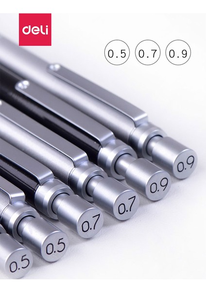0.5mm Gümüş Metal Düşük Yerçekimi Otomatik Kurşun Kalem 0.9mm Profesyonel Çizim Yazma Mekanik Kurşun Kalem 0.5mm Mekanik Kurşun Kalem 0.7mm (Yurt Dışından) fiyatları