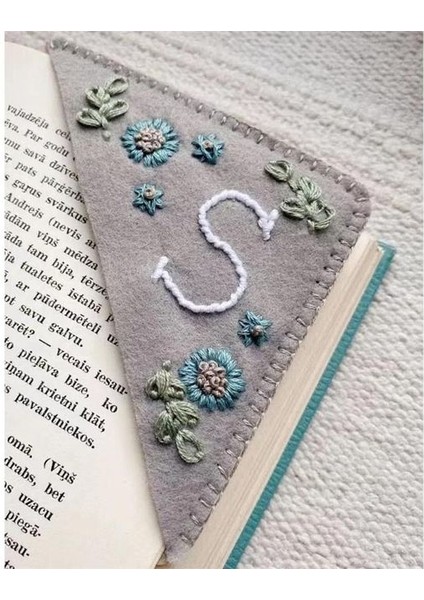 Kış Kişiselleştirilmiş El Işlemeli Köşe Imi Yaratıcı Sevimli Çiçek Mektup Nakış Imleri Okul Malzemeleri (Yurt Dışından)