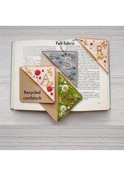 Kış Kişiselleştirilmiş El Işlemeli Köşe Imi Yaratıcı Sevimli Çiçek Mektup Nakış Imleri Okul Malzemeleri (Yurt Dışından) indirimleri