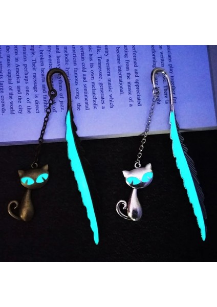 Altın 2 Yaratıcı Aydınlık Metal Tüy Imleri Altın Gümüş Hayvan Kedi Kitap Ayraçları Öğrenci Öğretmenin Hediye Yenilik Kitap Aksesuarları (Yurt Dışından) fiyatları