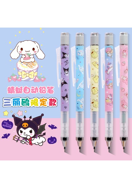 C 0.5mm Sanrio Özel Tahrikli Kalem Mekanik Kurşun Kalem Kuromi Cinnamoroll Hello Kitty Mereditti Yüksek Kaliteli Kırtasiye (Yurt Dışından)