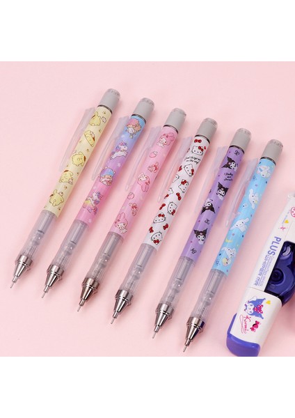 C 0.5mm Sanrio Özel Tahrikli Kalem Mekanik Kurşun Kalem Kuromi Cinnamoroll Hello Kitty Mereditti Yüksek Kaliteli Kırtasiye (Yurt Dışından)