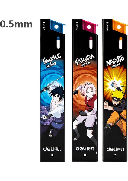 3 Adet 0.5mm Yedekler Deli Naruto Mekanik Kurşun Kalemler Karikatür Anime Mekanik Kurşun Kalem Yedekleri Japon Kırtasiye Sevimli Okul Malzemeleri Çocuklar Kurşun Kalem (Yurt Dışından)