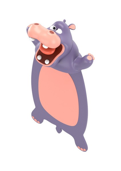 Hippo 3D Stereo Güzel Karikatür Hayvan Imleri Pvc Malzeme Yaratıcı Kitap Işaretleyiciler Ofis Okul Kırtasiye Hediye Için Bookmark (Yurt Dışından)