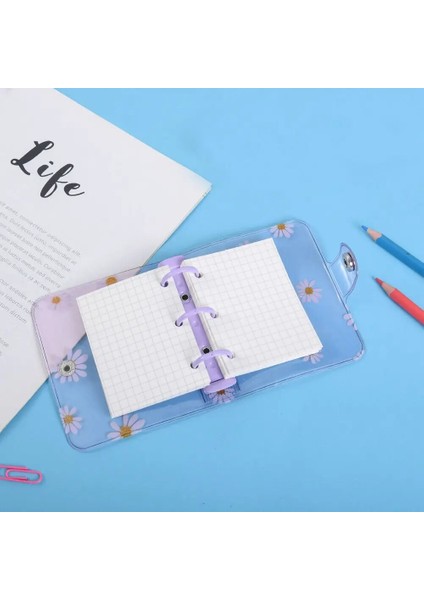 A-Pembe 13 Renk Yaratıcı 3 Delik Papatya Çiçek Gevşek Yaprak Dolum Defter Kapağı Mini El Hesabı Günlüğü Bağlayıcı Kitap Kırtasiye (Yurt Dışından) fırsatları
