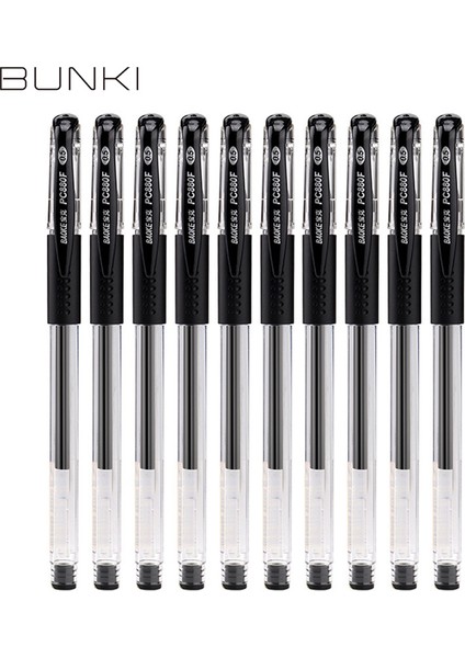 10PEN Kırmızı 10 Adet/takım Jel Mürekkep Kalem Roller Tükenmez Kalem Seti Ofis Malzemeleri Siyah Mavi Kırmızı Mürekkep Rengi 0.5mm Tükenmez Öğrenciler Okul Kırtasiye (Yurt Dışından)