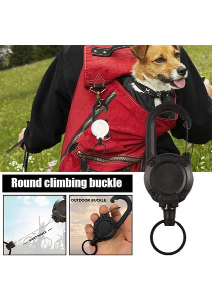 Siyah Açık Ağır Hizmet Geri Çekilebilir Anahtarlık Geri Çekilebilir Kart Sahipleri Uzatılabilir Anahtarlık Çelik Tel Halat Uzatılabilir Anahtar Kordon (Yurt Dışından) fırsatları