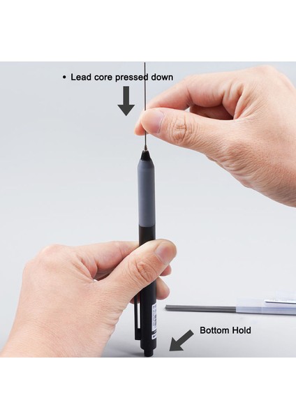 C 0.5mm 0.5mm/0.7mm Basit Otomatik Kalem Öğrencinin Basın Tipi Otomatik Kalem Kurşun Kurşun Hareketli Kalemi Değiştirebilir (Yurt Dışından)