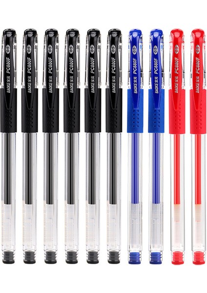 10PEN Mix 10 Adet/takım Jel Mürekkep Kalem Roller Tükenmez Kalem Seti Ofis Malzemeleri Siyah Mavi Kırmızı Mürekkep Rengi 0.5mm Tükenmez Öğrenciler Okul Kırtasiye (Yurt Dışından)