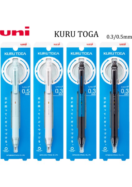 Mavi 0.3mm Uni Mekanik Kurşun Kalem Kuru Toga Kendi Kendine Dönen Kurşun M3/5-Ks Ofis Aksesuarları 0.3/0.5mm Okul Malzemeleri Kırtasiye Sanat Çizim (Yurt Dışından) fiyatları
